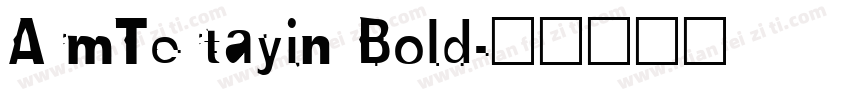 ArmTertayin Bold字体转换